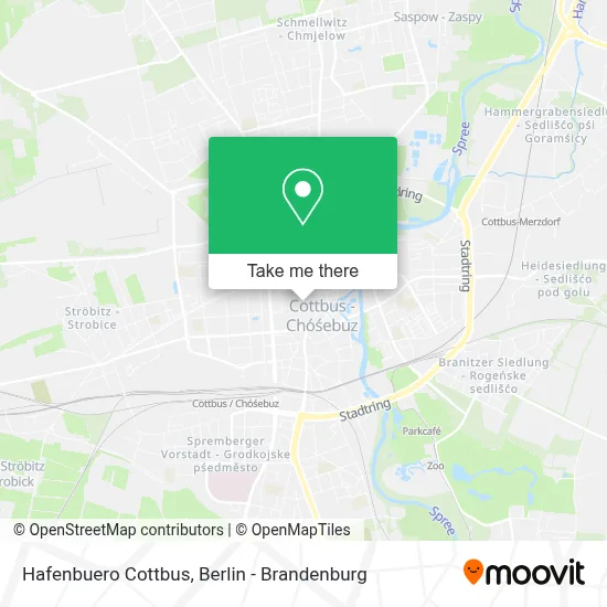 Hafenbuero Cottbus map