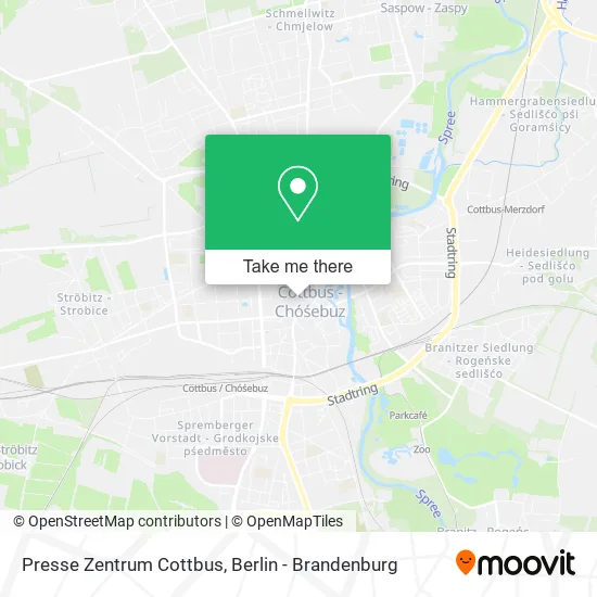 Карта Presse Zentrum Cottbus