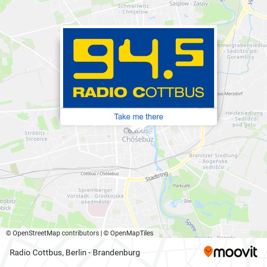 Radio Cottbus map