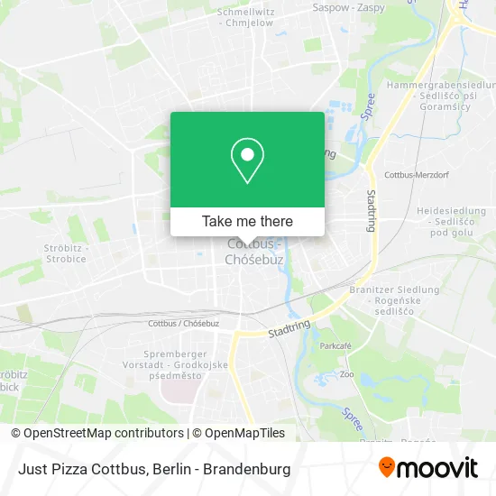 Карта Just Pizza Cottbus