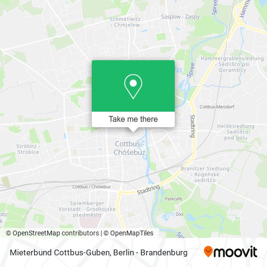 Mieterbund Cottbus-Guben map