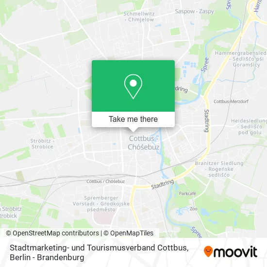 Карта Stadtmarketing- und Tourismusverband Cottbus