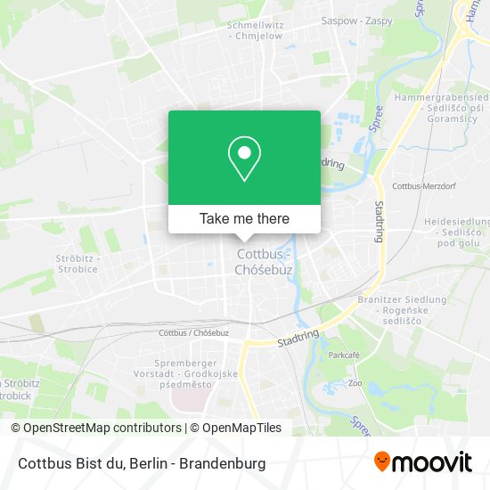 Cottbus Bist du map