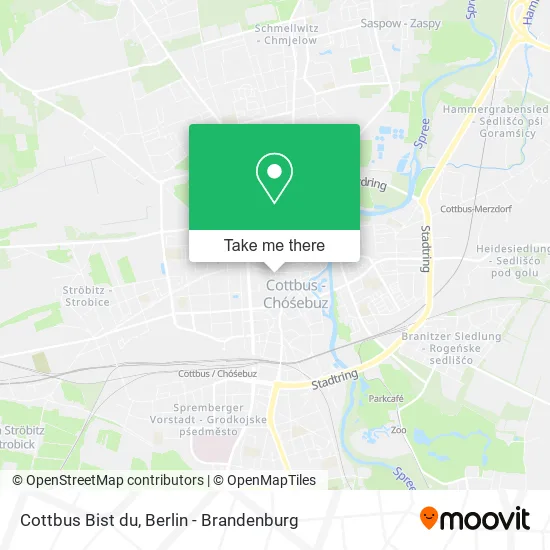Cottbus Bist du map