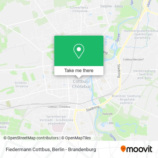 Fiedermann Cottbus map