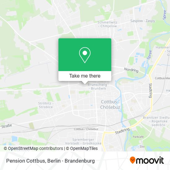 Pension Cottbus map