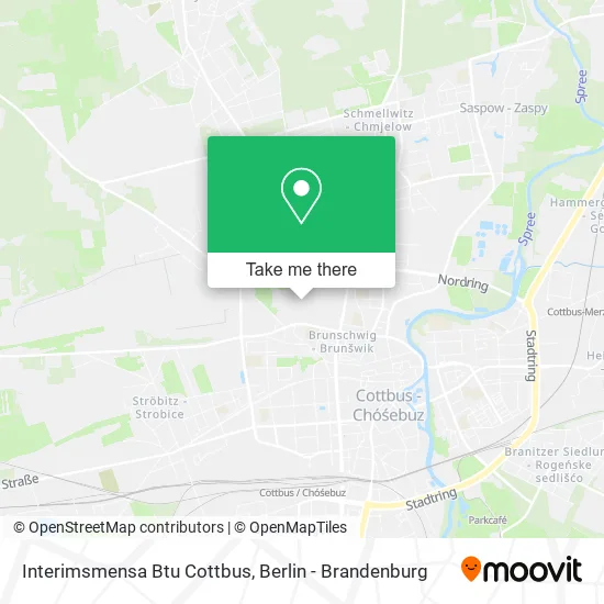 Карта Interimsmensa Btu Cottbus