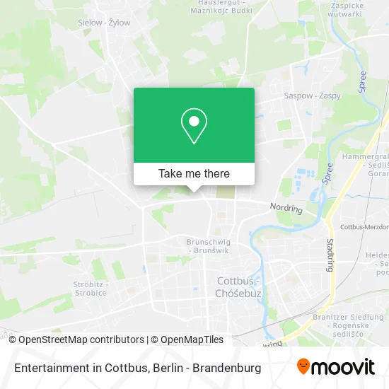 Карта Entertainment in Cottbus