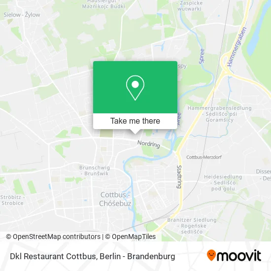 Карта Dkl Restaurant Cottbus