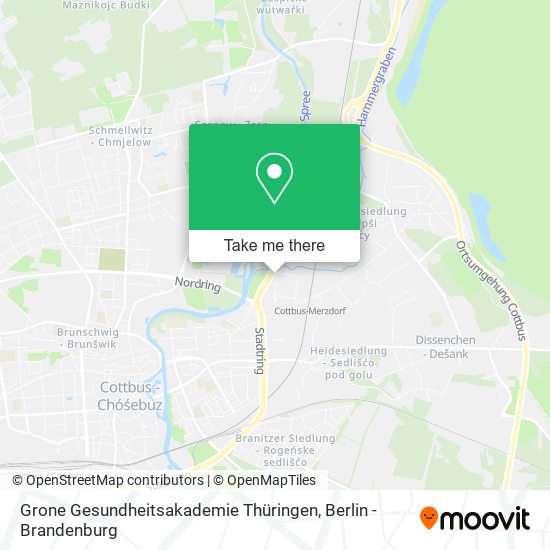 Grone Gesundheitsakademie Thüringen map