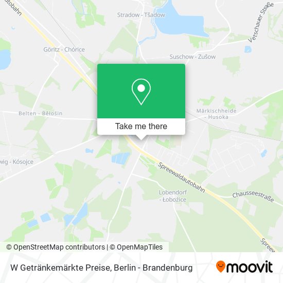 W Getränkemärkte Preise map