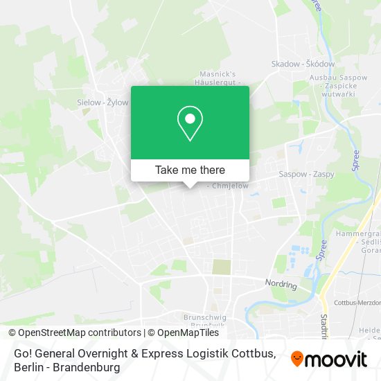 Go! General Overnight & Express Logistik Cottbus map