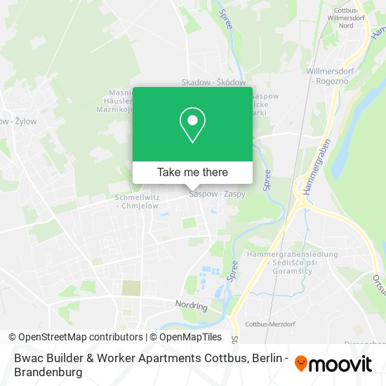 Карта Bwac Builder & Worker Apartments Cottbus
