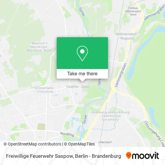 Freiwillige Feuerwehr Saspow map