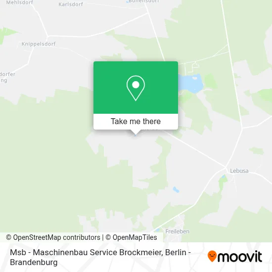 Msb - Maschinenbau Service Brockmeier map
