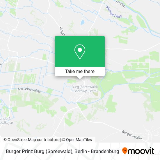 Карта Burger Prinz Burg (Spreewald)