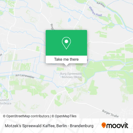 Карта Motzek's Spreewald Kaffee