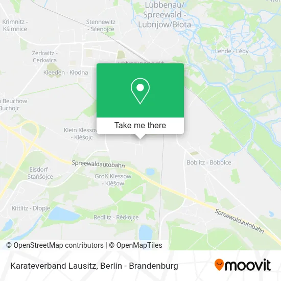 Karateverband Lausitz map