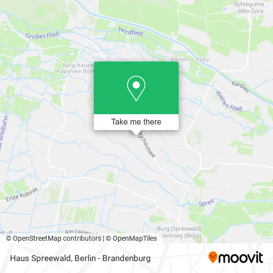 Haus Spreewald map