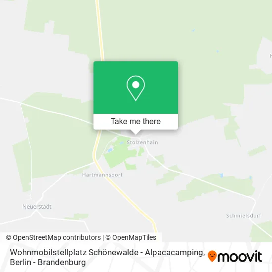Карта Wohnmobilstellplatz Schönewalde - Alpacacamping