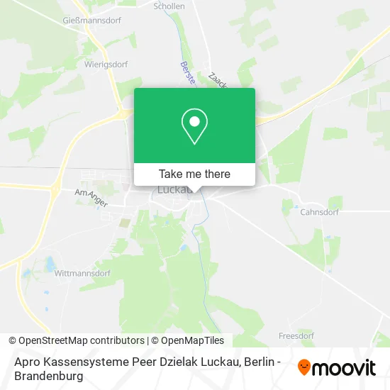 Карта Apro Kassensysteme Peer Dzielak Luckau