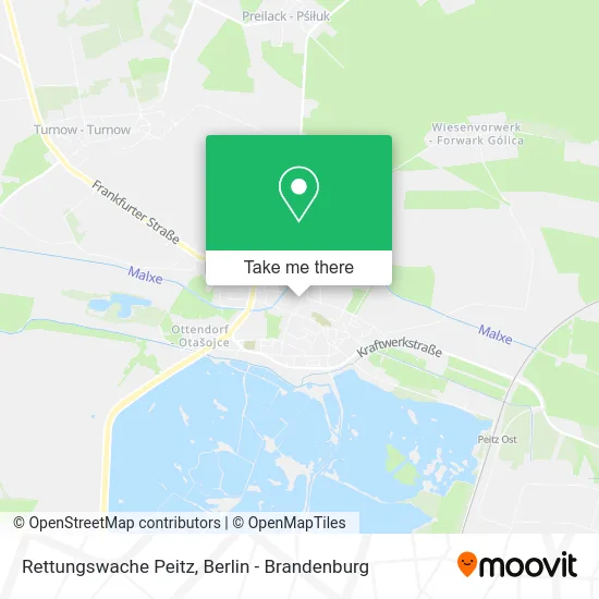 Rettungswache Peitz map