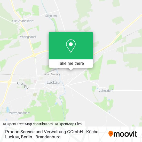 Карта Procon Service und Verwaltung GGmbH - Küche Luckau