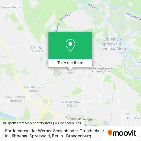 Förderverein der Werner-Seelenbinder-Grundschule in Lübbenau Spreewald map