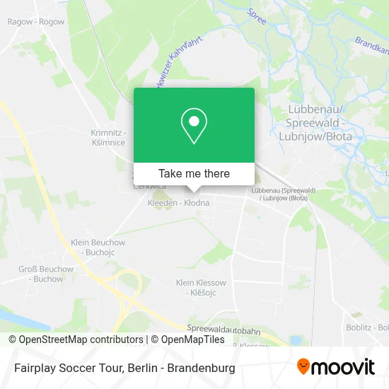 Fairplay Soccer Tour map