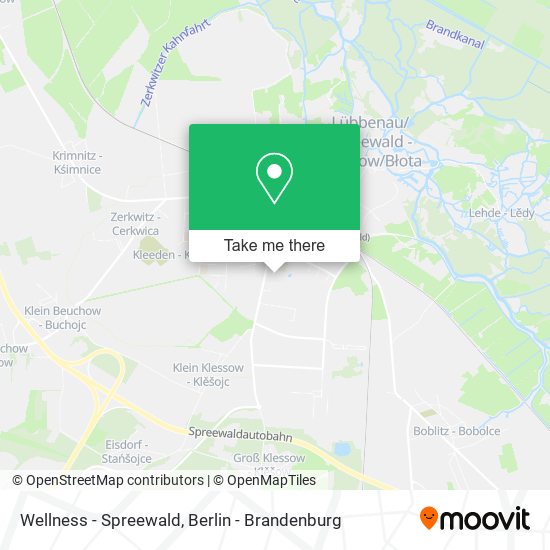 Wellness - Spreewald map