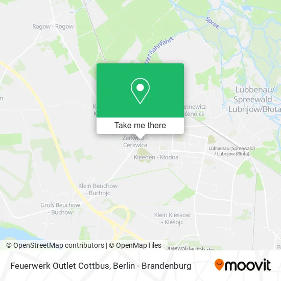 Карта Feuerwerk Outlet Cottbus