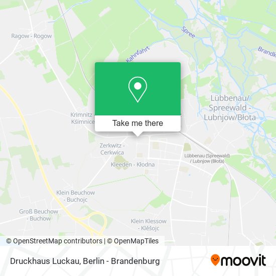 Druckhaus Luckau map