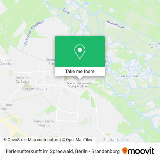 Карта Ferienunterkunft im Spreewald