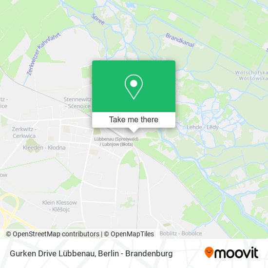 Gurken Drive Lübbenau map
