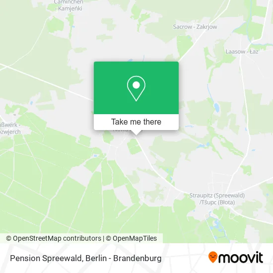Pension Spreewald map