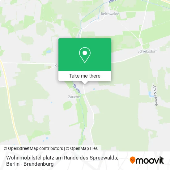 Карта Wohnmobilstellplatz am Rande des Spreewalds