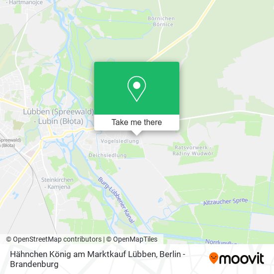 Hähnchen König am Marktkauf Lübben map