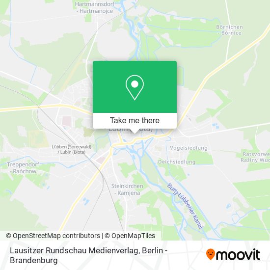 Lausitzer Rundschau Medienverlag map