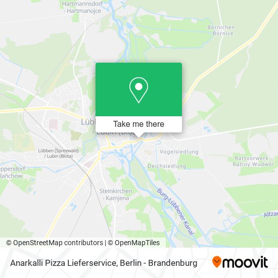 Anarkalli Pizza Lieferservice map