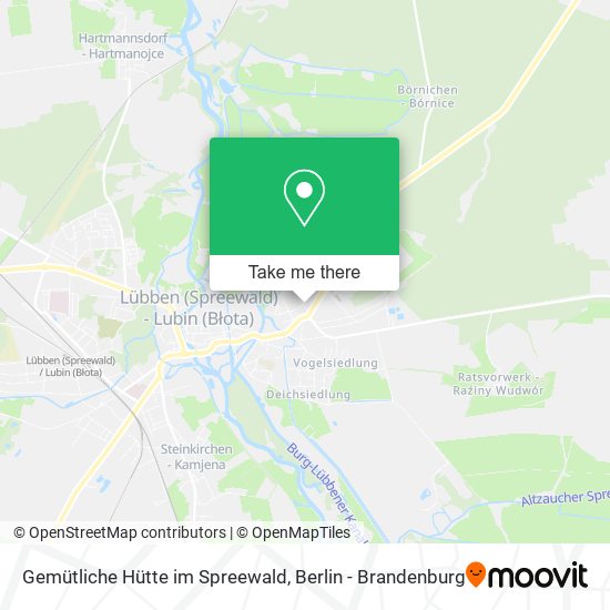 Gemütliche Hütte im Spreewald map