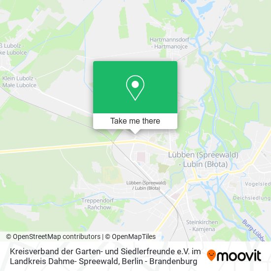 Kreisverband der Garten- und Siedlerfreunde e.V. im Landkreis Dahme- Spreewald map
