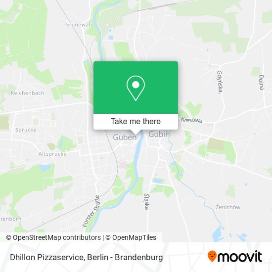 Dhillon Pizzaservice map