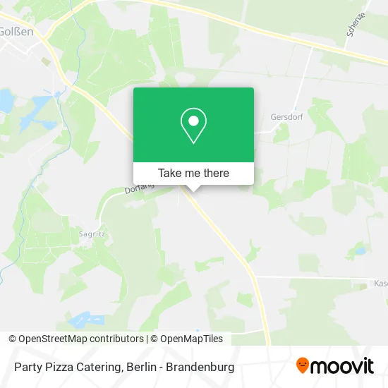 Party Pizza Catering map