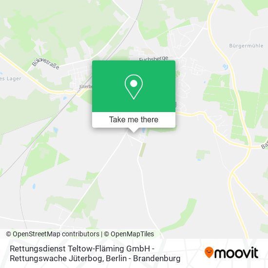 Rettungsdienst Teltow-Fläming GmbH - Rettungswache Jüterbog map
