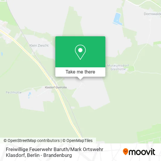 Карта Freiwillige Feuerwehr Baruth / Mark Ortswehr Klasdorf
