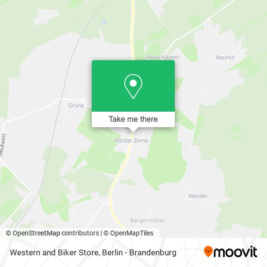 Western and Biker Store map