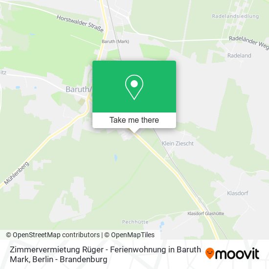 Zimmervermietung Rüger - Ferienwohnung in Baruth Mark map