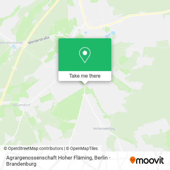 Карта Agrargenossenschaft Hoher Fläming