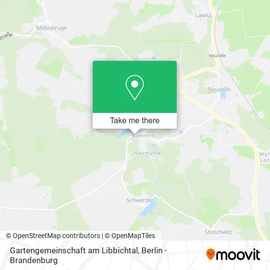 Карта Gartengemeinschaft am Libbichtal
