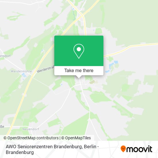 AWO Seniorenzentren Brandenburg map